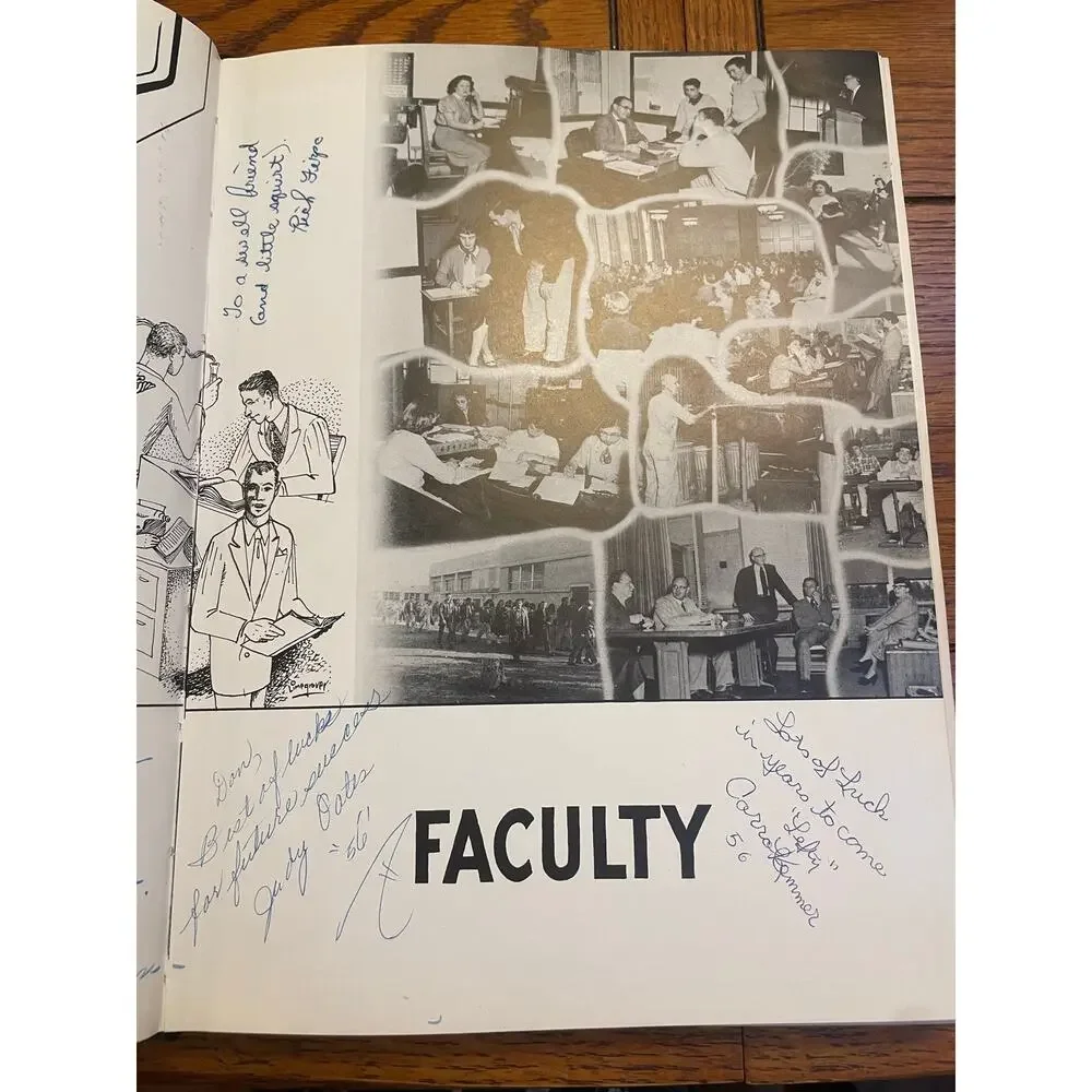 1953 Theodore Roosevelt High School Fresno CA Yearbook Nautilus Signed vintage